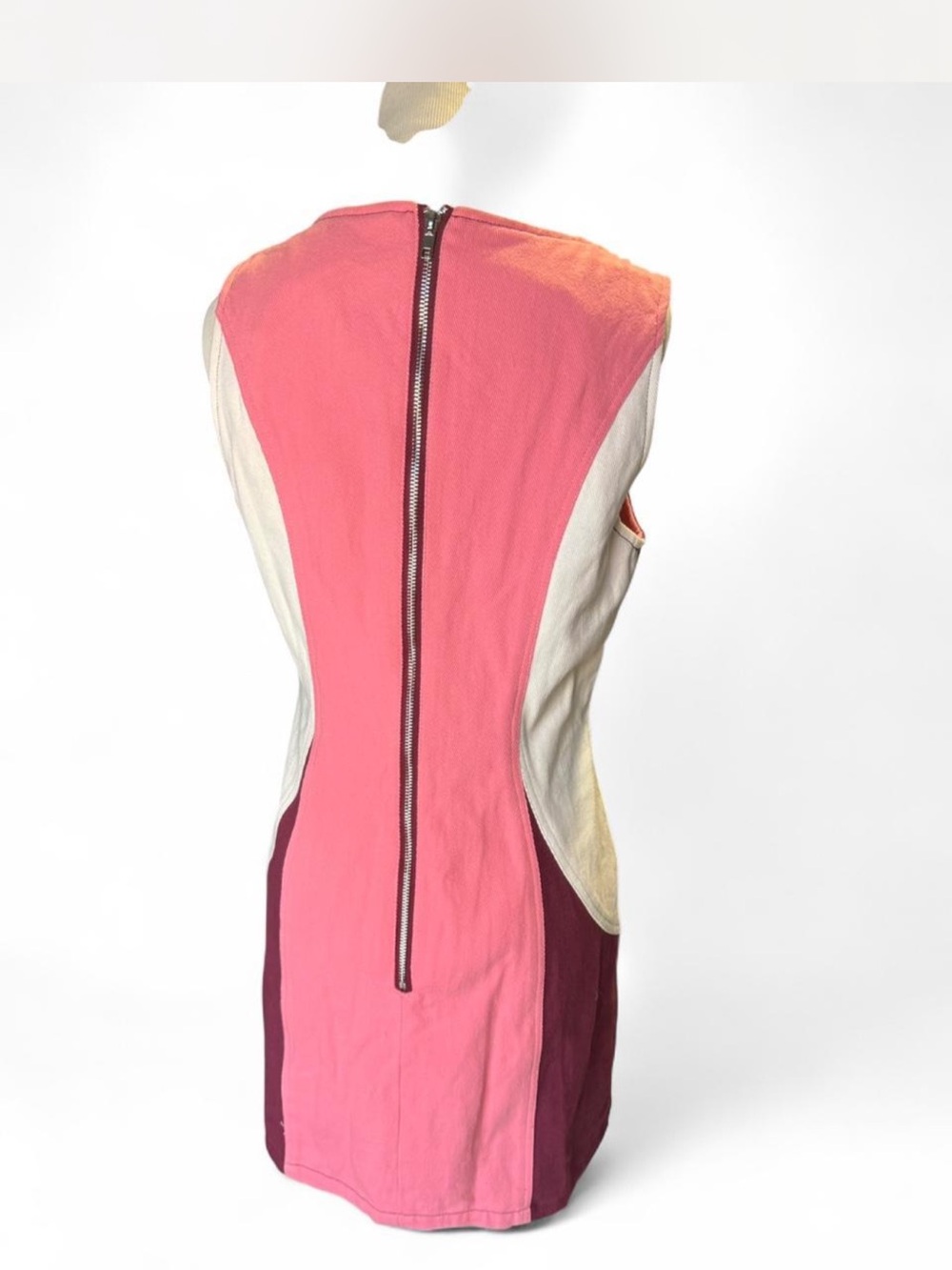 NastyGal Colorblock Mini Dress with Embellished Trim - Plum & Pink - Picture 5 of 7